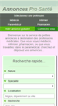 Mobile Screenshot of annonces-pro-sante.com